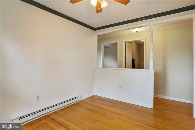 a view of an empty room