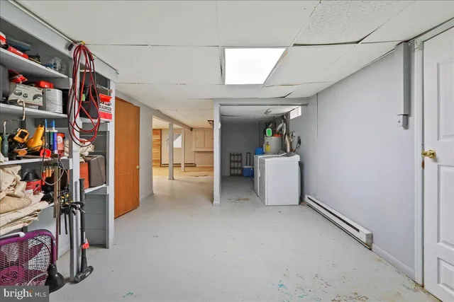 a view of a storage & utility room