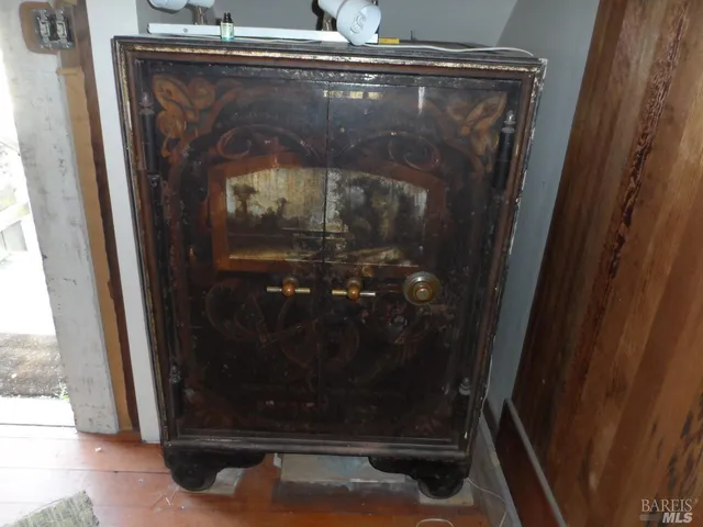 a close view of fireplace