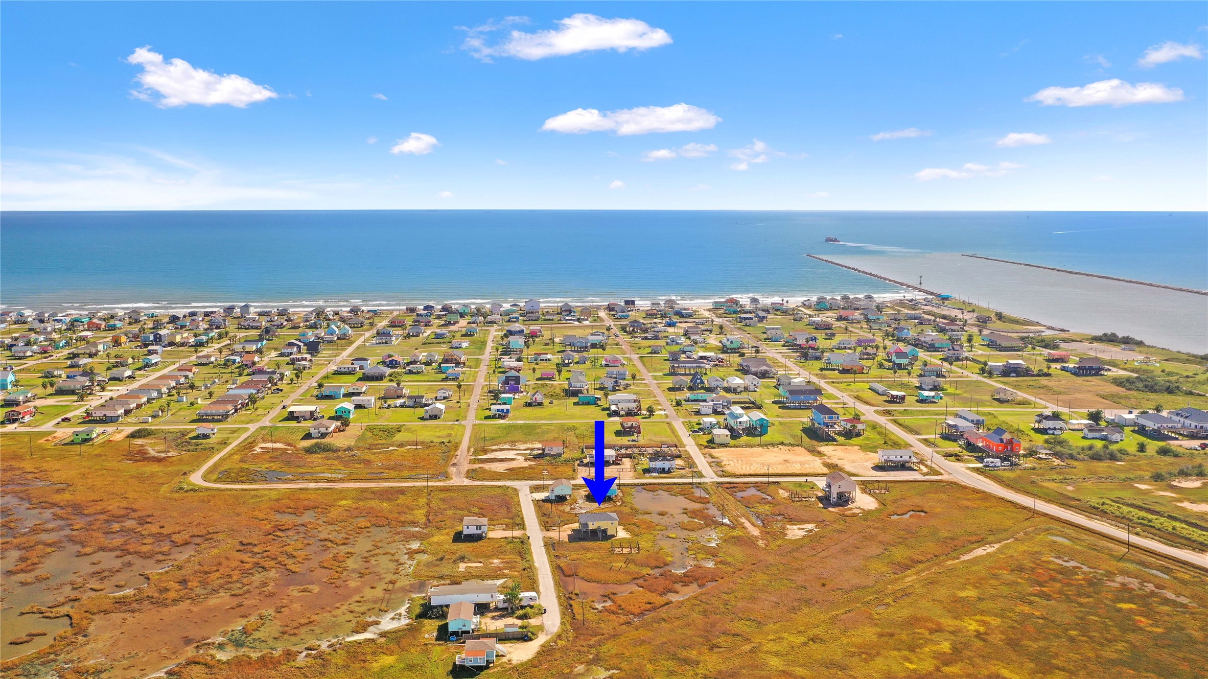 715 Caisson Street Surfside Beach, TX 77541 - Photo 33 of 35 Located on a quiet street with long range views of the wetlands, wildlife, ICW, and Surfside Bridge right from the deck. Just a short golf cart ride to Jetty Park, the Beach, and great fishing/crabbing spots.