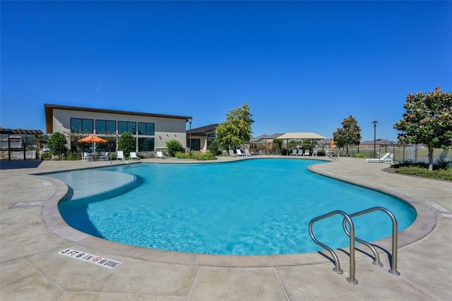 8145 Daisy Cutter Crossing Georgetown, TX 78626 - Photo 25 of 25 Curved swimming pool with an integrated shallow entry