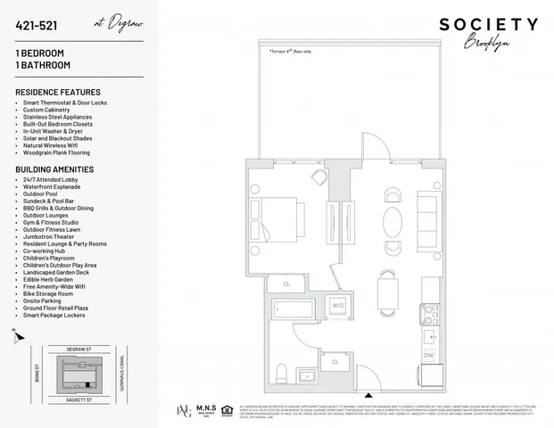 $4,344 | 500 Degraw Street, Unit 447 | Gowanus