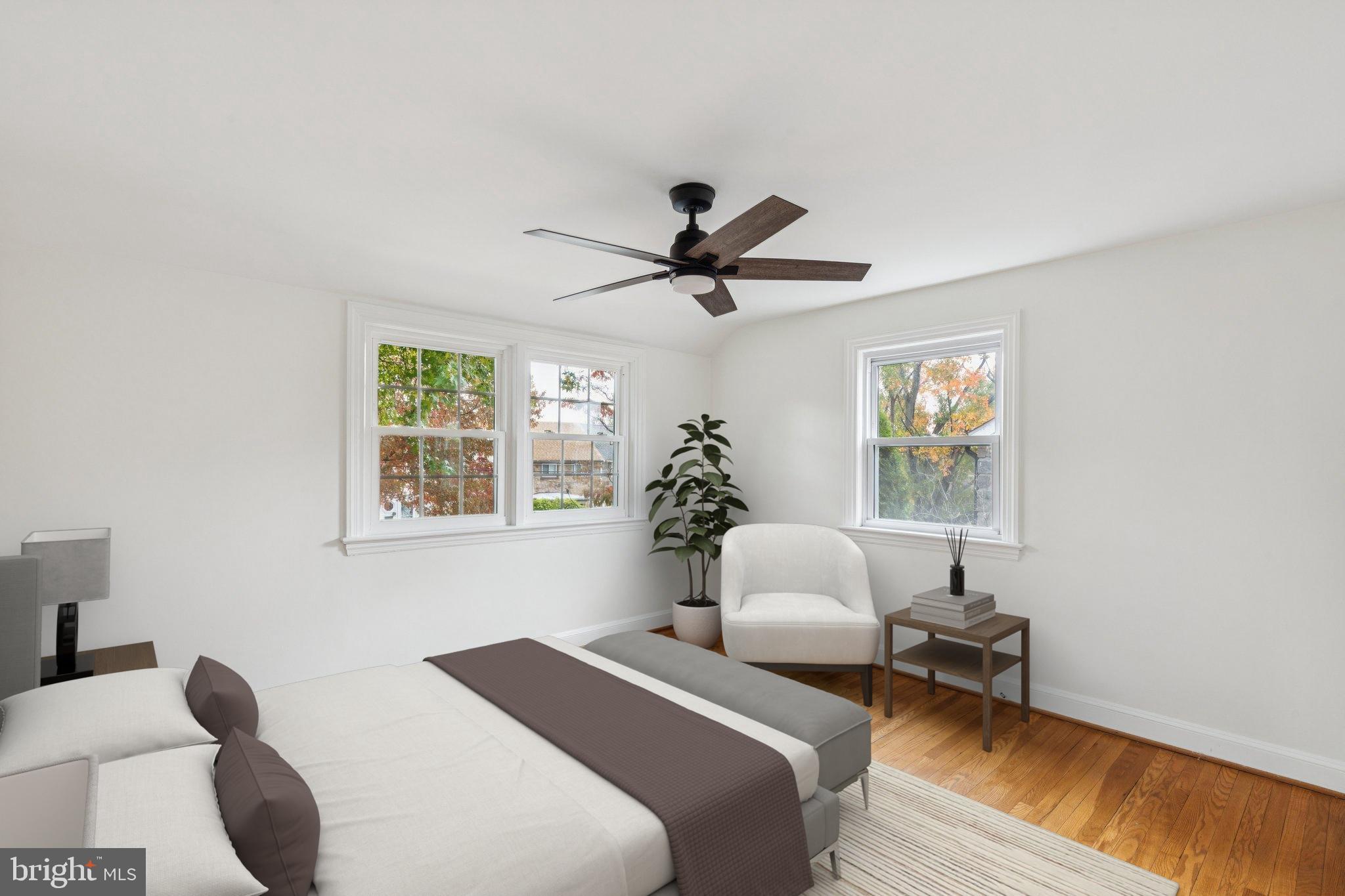222 Harrogate Road Wynnewood, PA 19096 - Photo 30 of 43 a bedroom with a bed and a window