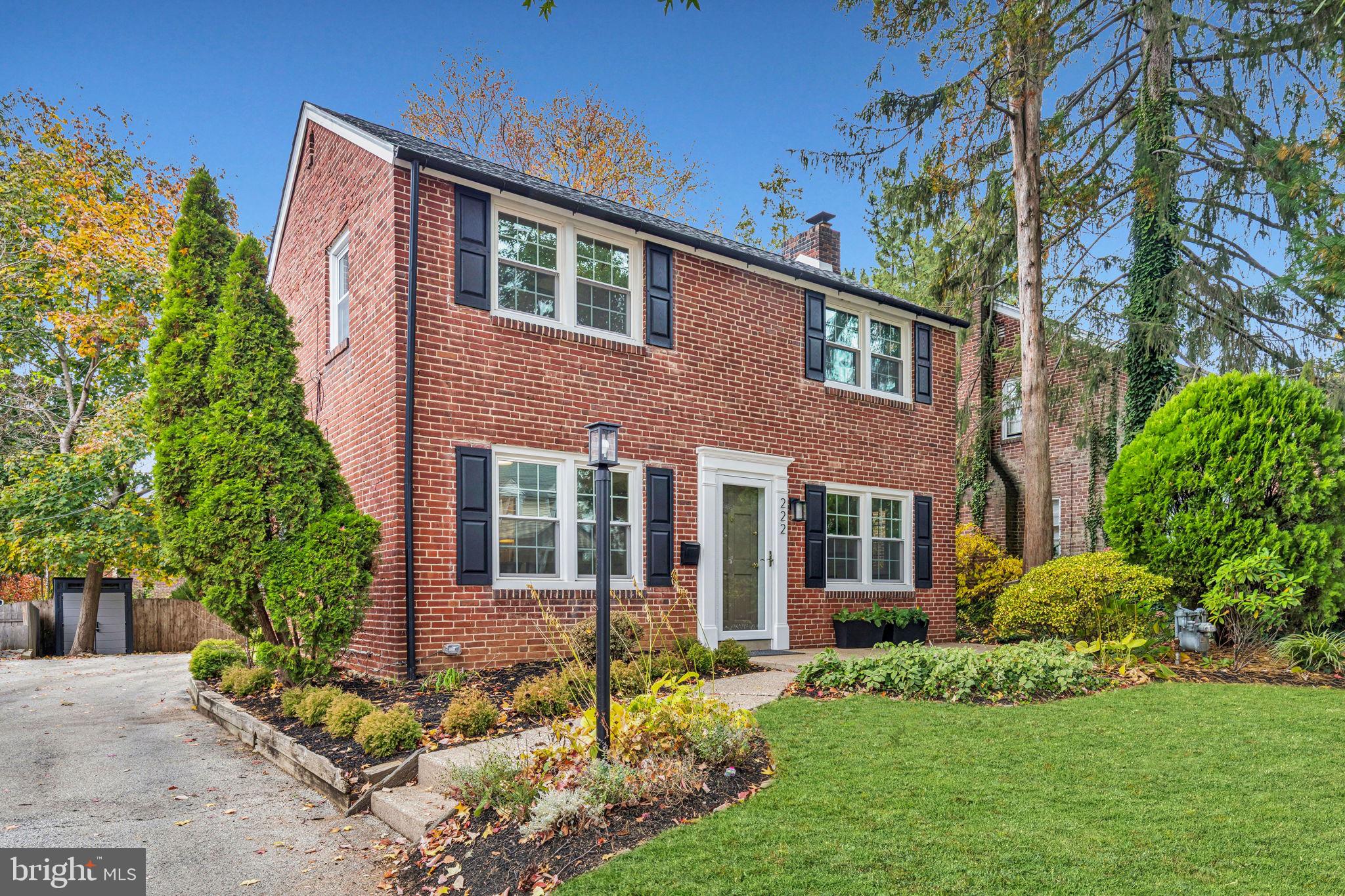 222 Harrogate Road Wynnewood, PA 19096 - Photo 43 of 43 a front view of a house with a yard