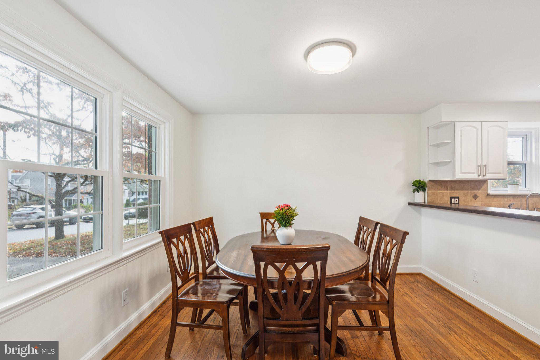 222 Harrogate Road Wynnewood, PA 19096 - Photo 9 of 43 a view of a dining room with furniture window and outside view