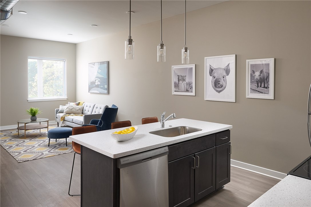 625 South Goodman Street, Unit 426 Rochester, NY 14620 - Photo 9 of 15 Typical Great Room with living area, dining area,