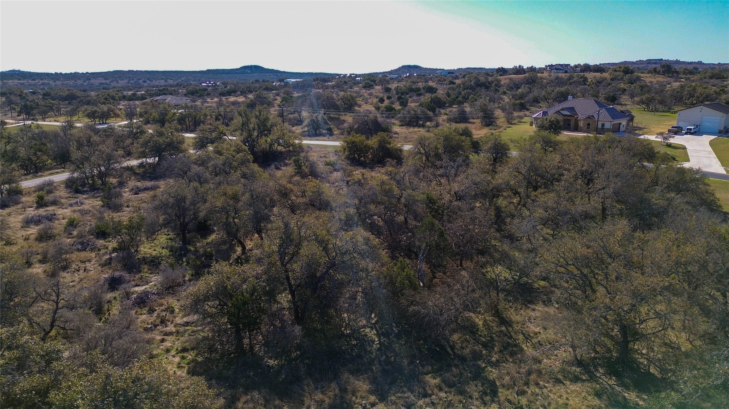 Lot 20 Comanche Ridge Round Mountain, TX 78663 - Photo 13 of 34 AERIAL - INTERIOR VIEW OF LOT 20