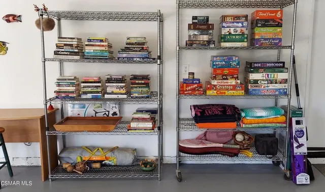 a view of a park with slide