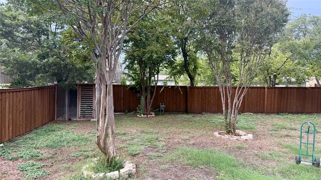 a backyard of a house