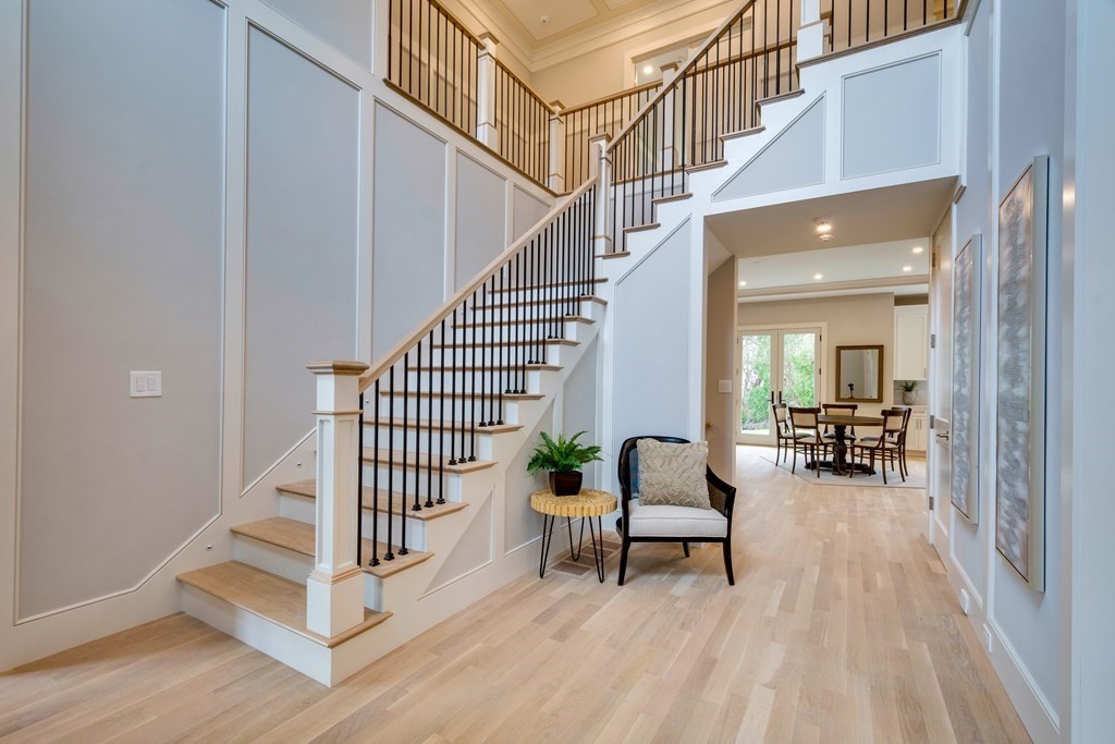 192 Evelyn Road Newton, MA 02468 - Photo 4 of 41 a view of entryway livingroom and hall with wooden floor