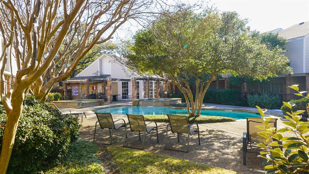 12921 Abrams Road, Unit 505 Dallas, TX 75243 - Photo 20 of 24 Integrated pool / hot tub featuring a patio and clubhouse