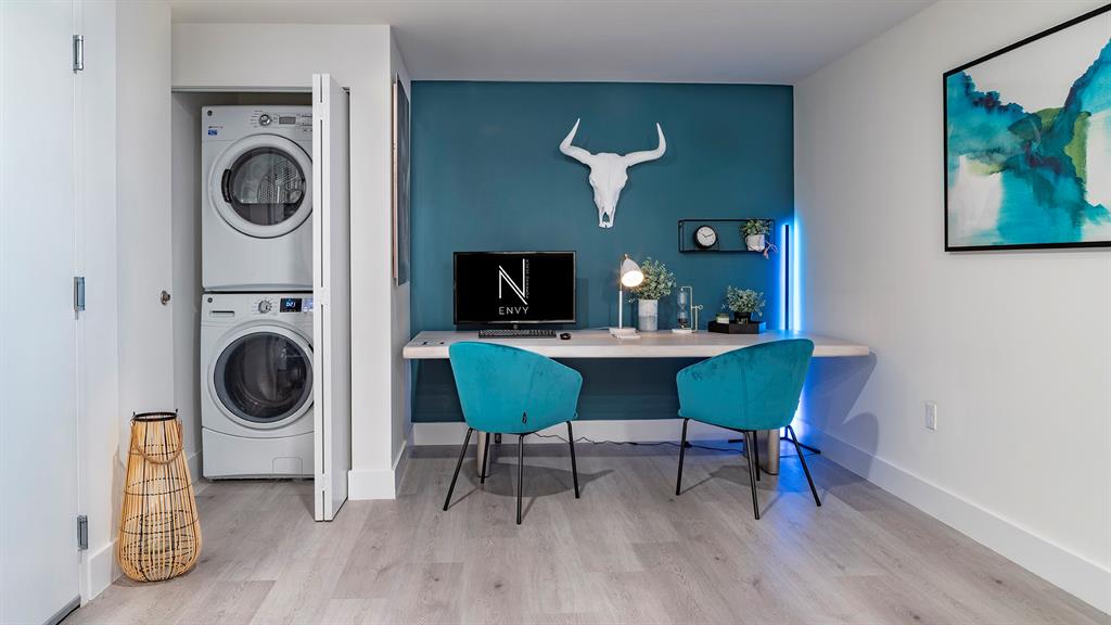 425-475 East Atlantic Boulevard, Unit 510 Pompano Beach, FL 33060 - Photo 29 of 35 a view of a dining room with furniture a rug and wooden floor