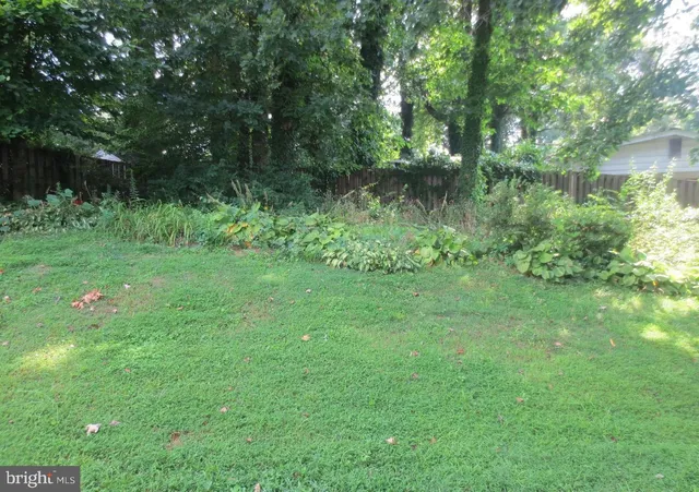 a backyard of a house with lots of green space and lake view