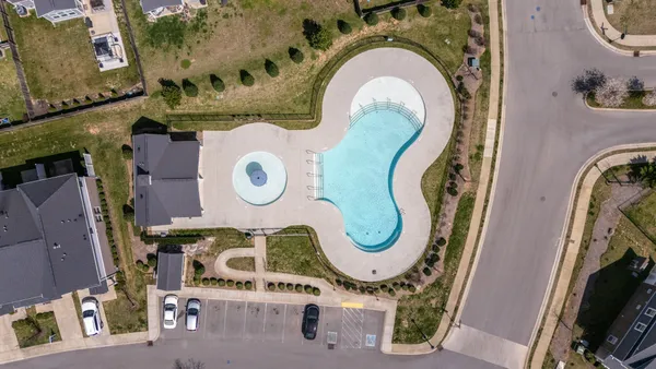 a view of a city from a balcony