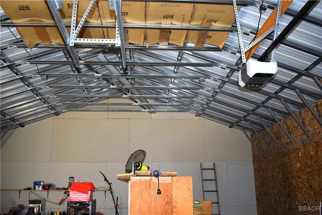 a view of a car garage