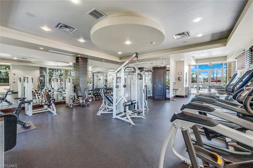 9123 Strada Place, Unit 7201 Naples, FL 34108 - Photo 26 of 50 a view of a room with gym equipment