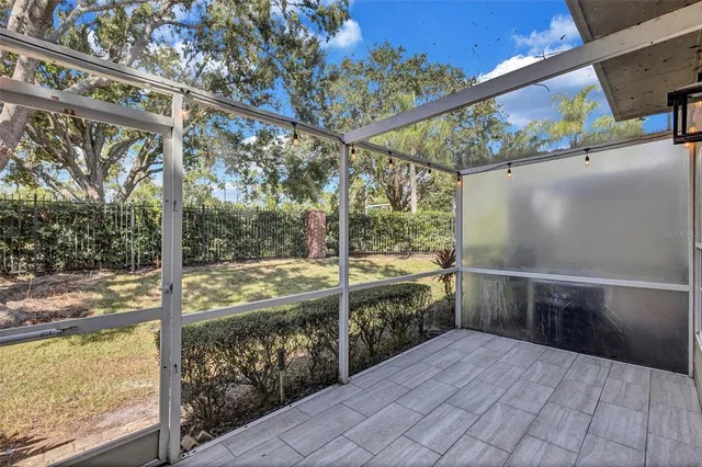 a view of a house with a patio