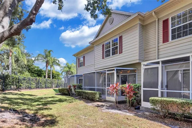 a house view with a outdoor space