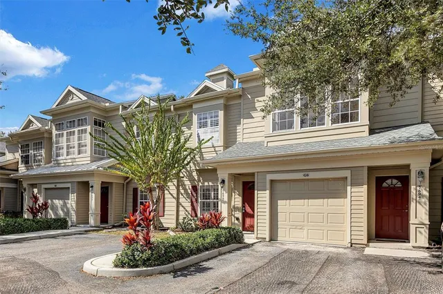 a view of a lake with a building in the background