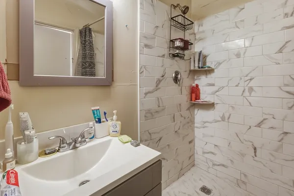 a view of a lake with a mountain