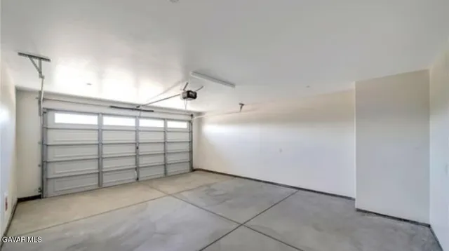 a view of a garage