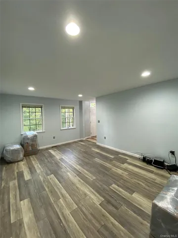 a view of a livingroom with a window