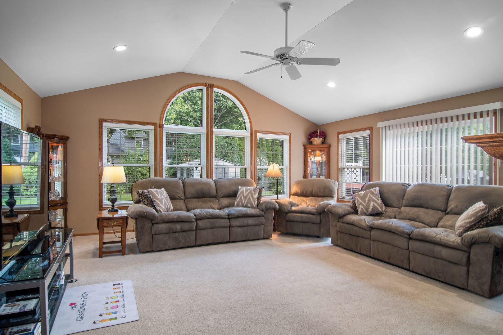 73 Foxcroft Road Naperville, IL 60565 - Photo 8 of 37 a living room with furniture and a large window