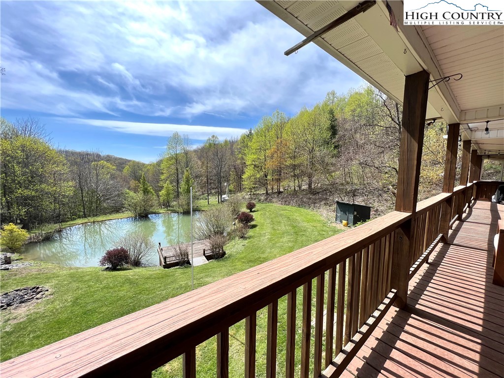 1534 Longhope Road Todd, NC 28684 - Photo 29 of 35 a view of a garden from a balcony