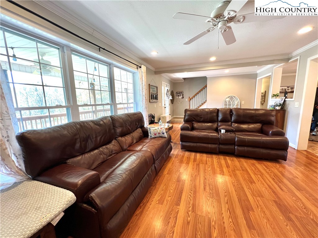 1534 Longhope Road Todd, NC 28684 - Photo 4 of 35 a living room with furniture and a large window