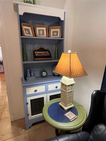a view of a living room with furniture