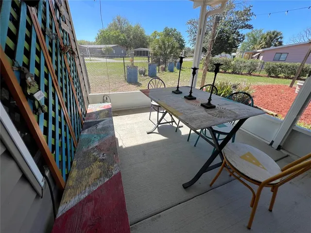a view of outdoor space and patio