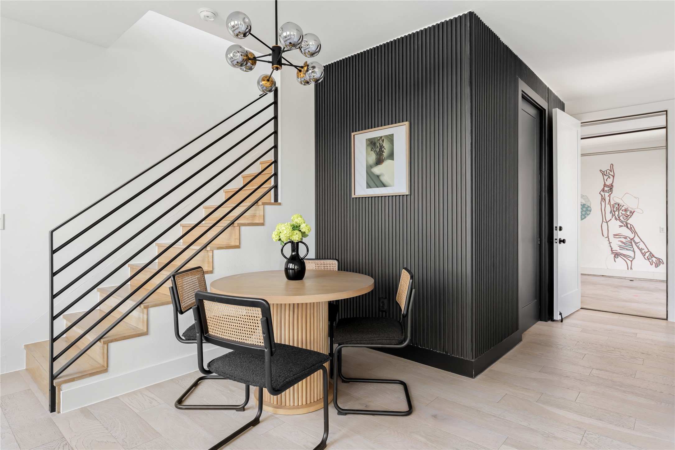 2804 East 22nd Street, Unit B Austin, TX 78722 - Photo 6 of 40 a view of a livingroom with furniture and wooden floor