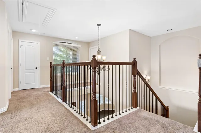 a view of a hallway with a hallway