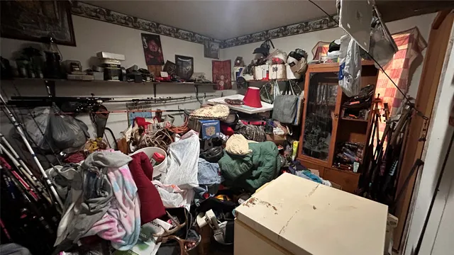 a view of a closet area