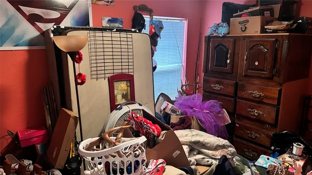 a bathroom with a tub