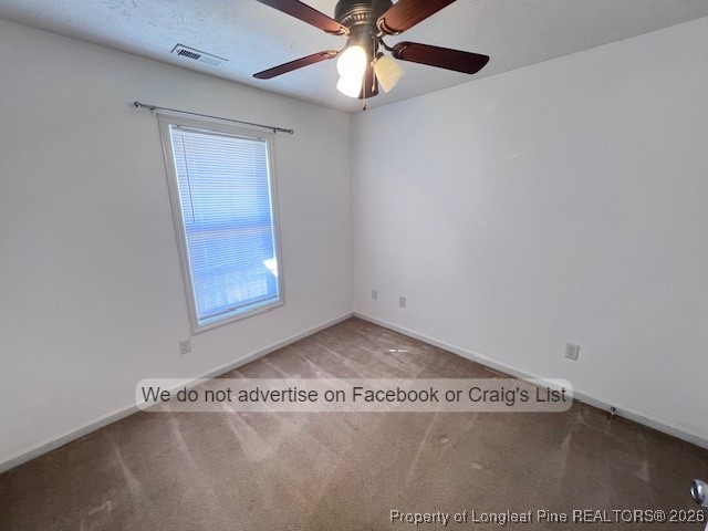 2249 Chasewater Road Fayetteville, NC 28306 - Photo 8 of 13 an empty room with a ceiling fan