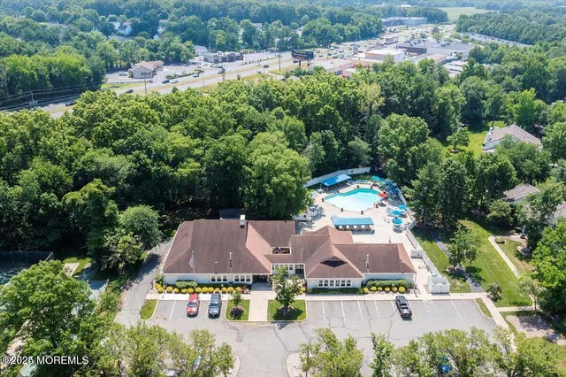an aerial view of multiple house