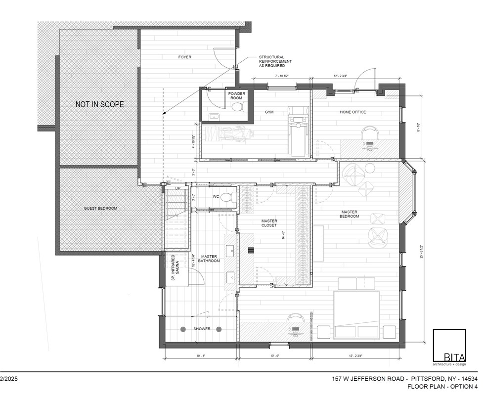 157 West Jefferson Road Pittsford, NY 14534 - Photo 50 of 50 Remodel plans for Owners retreat option 4