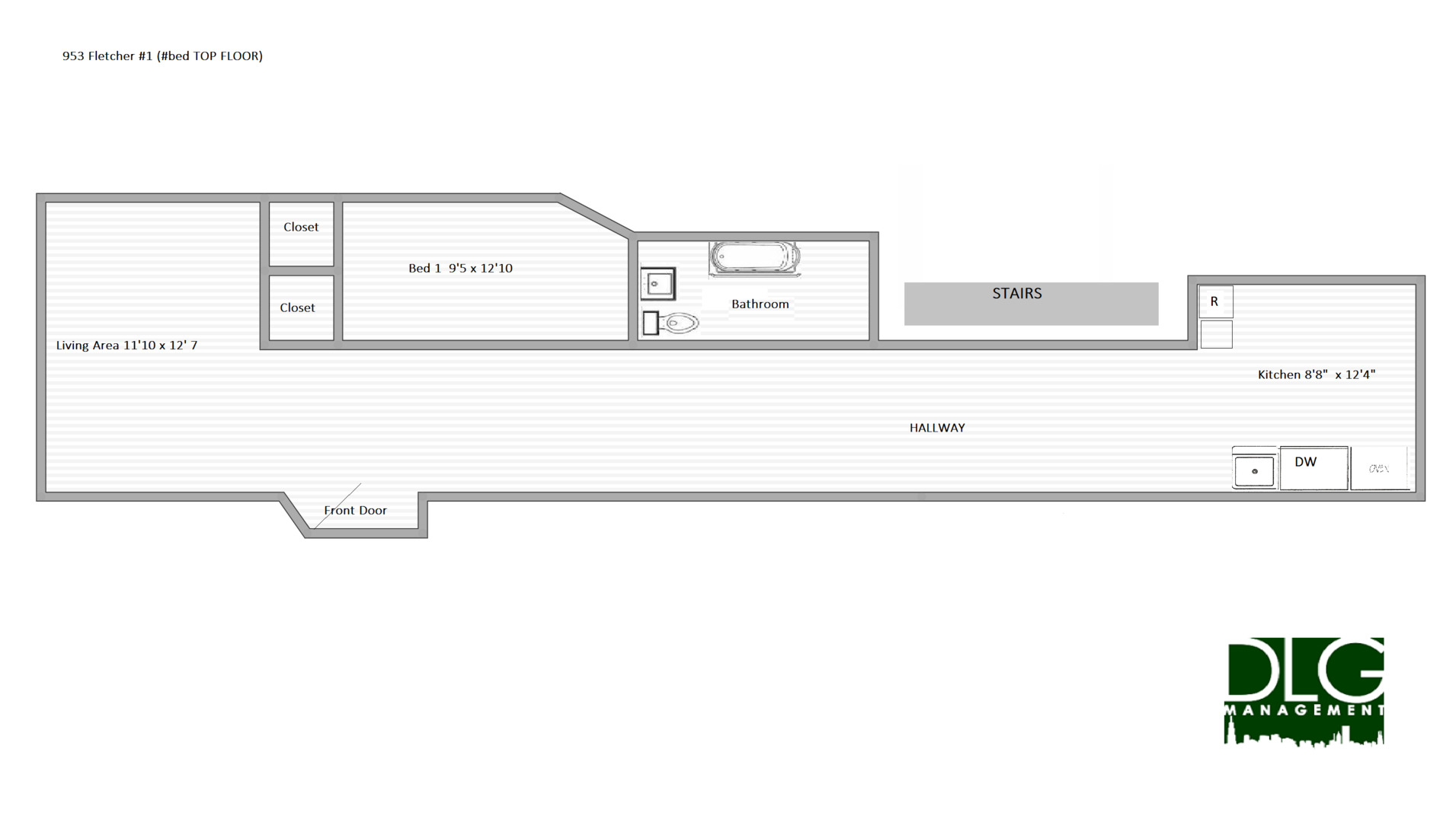 953 West Fletcher Street, Unit 1 Chicago, IL 60657 - Photo 22 of 23 a picture of a floor plan