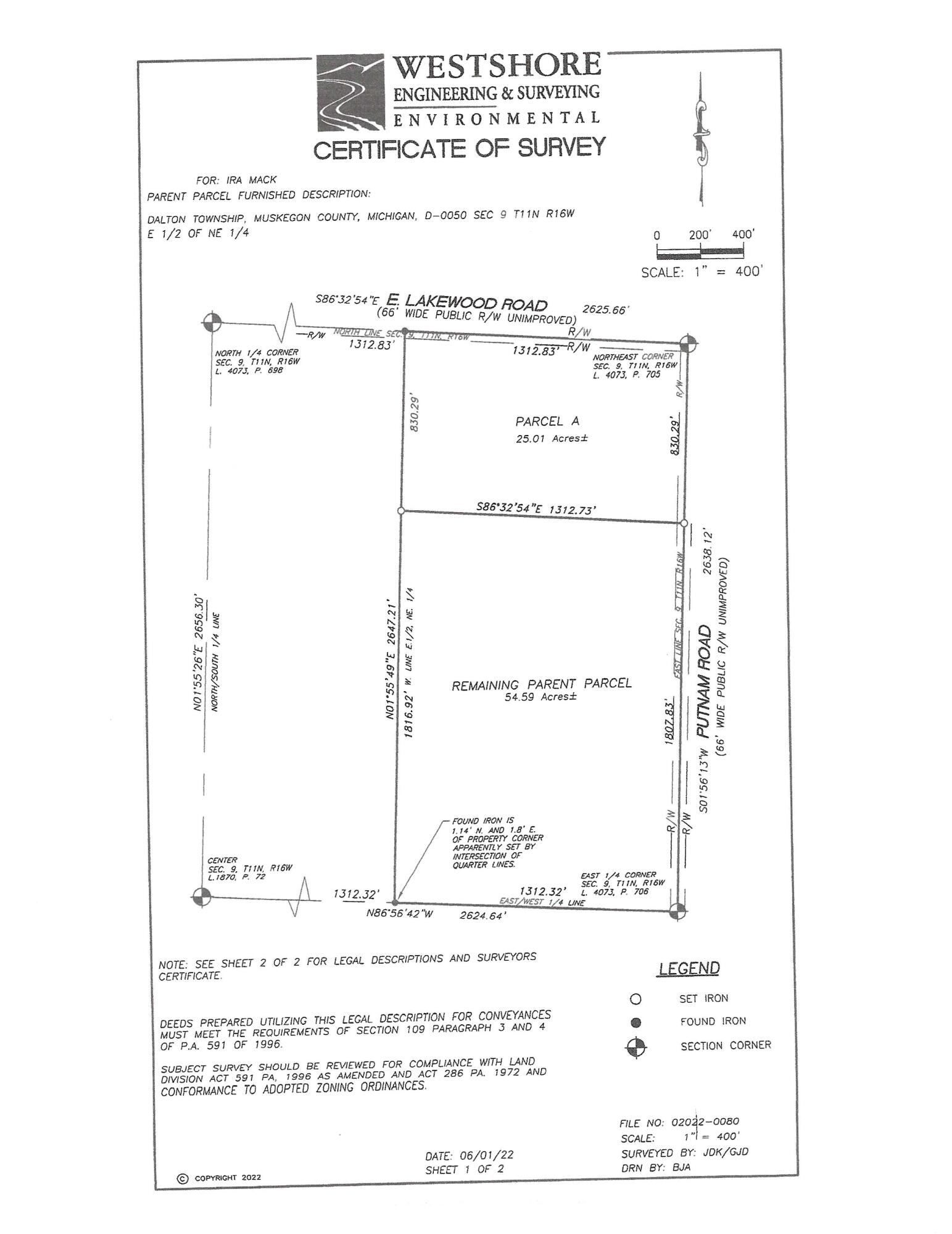 0 Putnam Road Twin Lake, MI 49457 - Photo 1 of 1 vl putnam