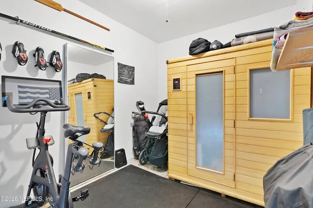 a view of a two couches in a patio