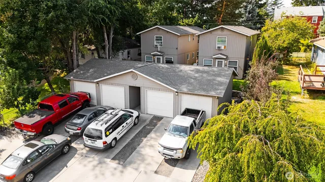 a view of a house with a patio