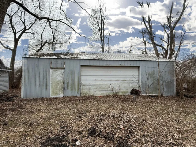 a backyard of a house
