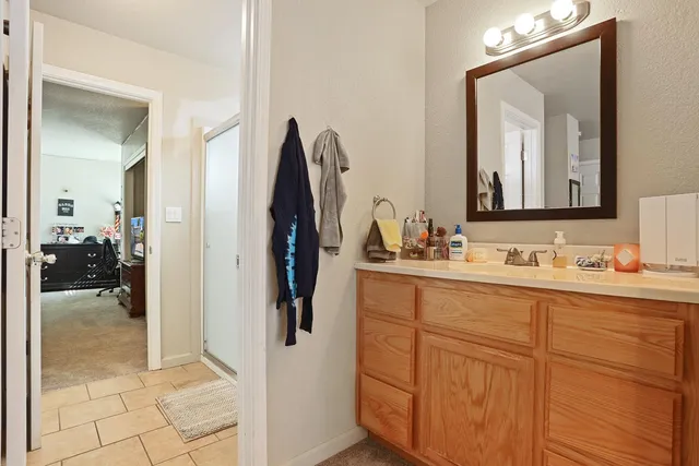 a view of a closet area