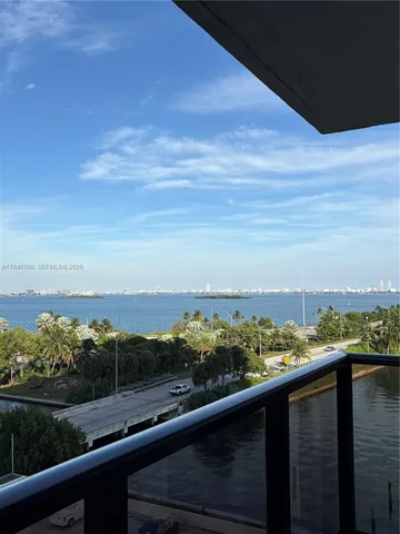 a view of city from balcony