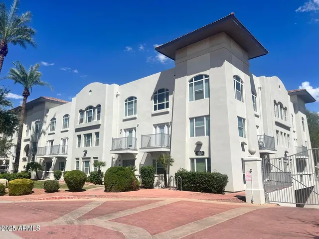 a front view of a building