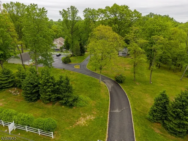 a view of a yard with trees