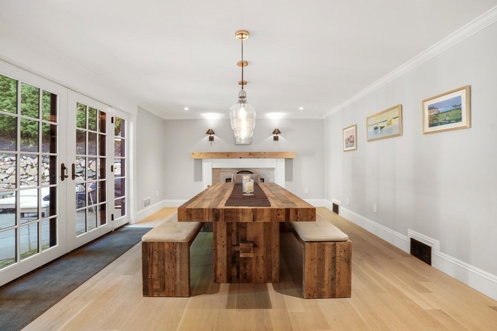 12 Swarthmore Road Wellesley, MA 02482 - Photo 17 of 38 a view of a dining room with furniture window and wooden floor