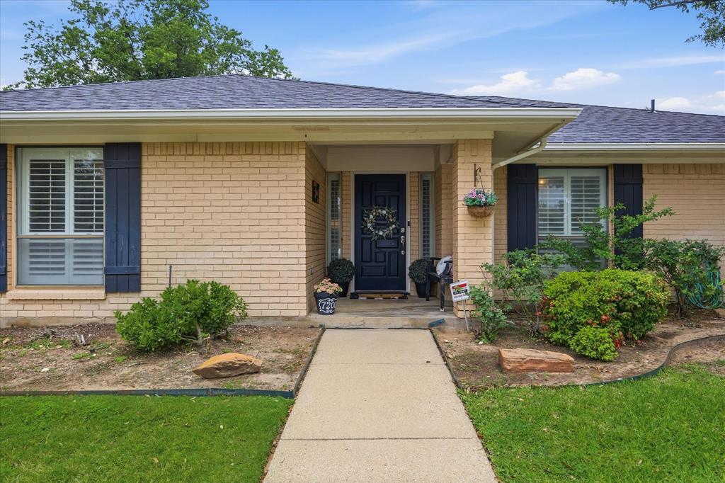 7200 Tamarack Road Benbrook, TX 76116 - Photo 2 of 38 Front entry to brick ranch-style 3 bedroom, 2 bath home that sits on large corner lot.
