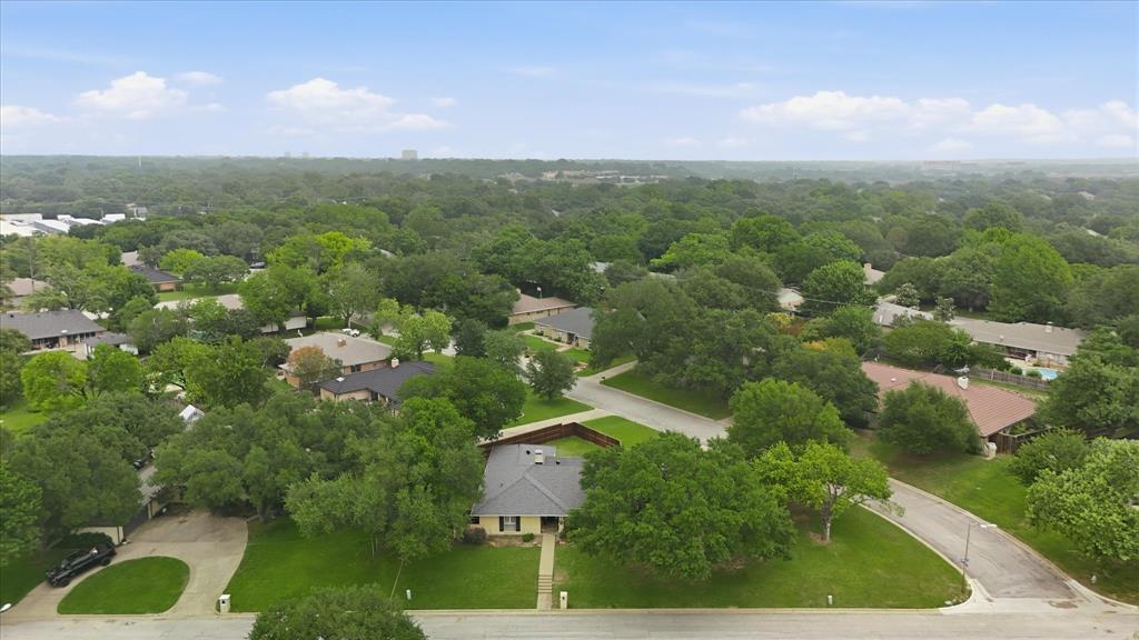 7200 Tamarack Road Benbrook, TX 76116 - Photo 35 of 38 Aerial front view of home featuring mature trees and surrounding homes.